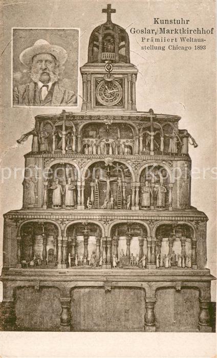 GOSLAR Harz Niedersachsen Kunstuhr Goslar Marktkirchhof