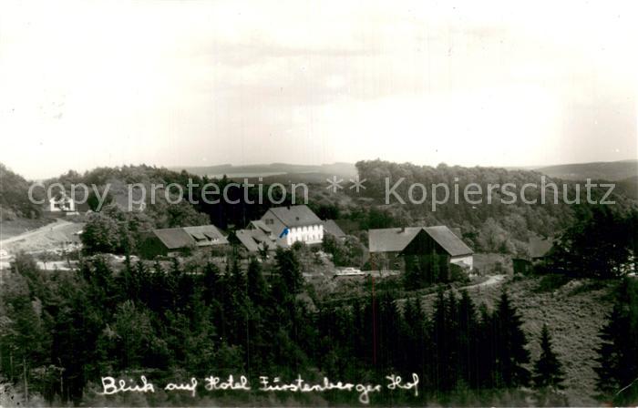 Fuerstenberg Waldeck Blick auf Hotel Fuerstenberger Hof