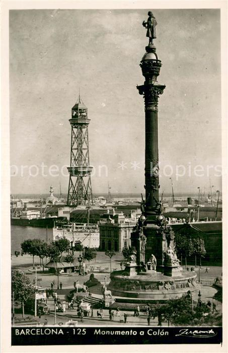 Barcelona Cataluna Monumento a Colon