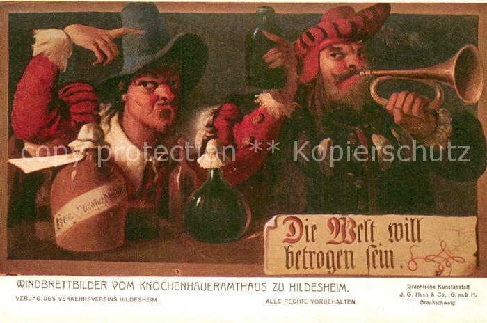 HILDESHEIM  CITY Windbrettbilder vom Knochenhaueramthaus