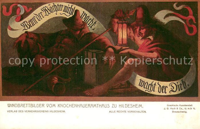 HILDESHEIM  CITY Windbrettbilder vom Knochenhaueramthaus