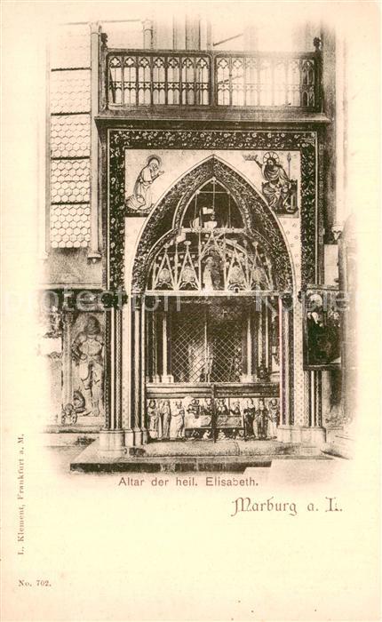 Marburg Lahn Altar der hl Elisabeth