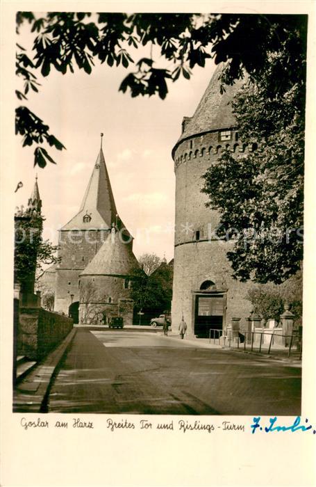 GOSLAR Harz Niedersachsen Breites Tor und Rislings Turm