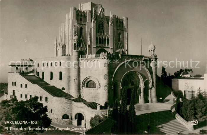 Barcelona Cataluna El Tibidabo Templo Exp del Sagredo Corazon