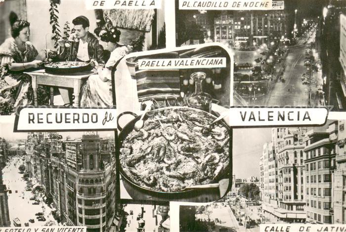 Valencia  Valenciana ES De Paella Pl Caudillo de Noche Paella Valenciana San Vic