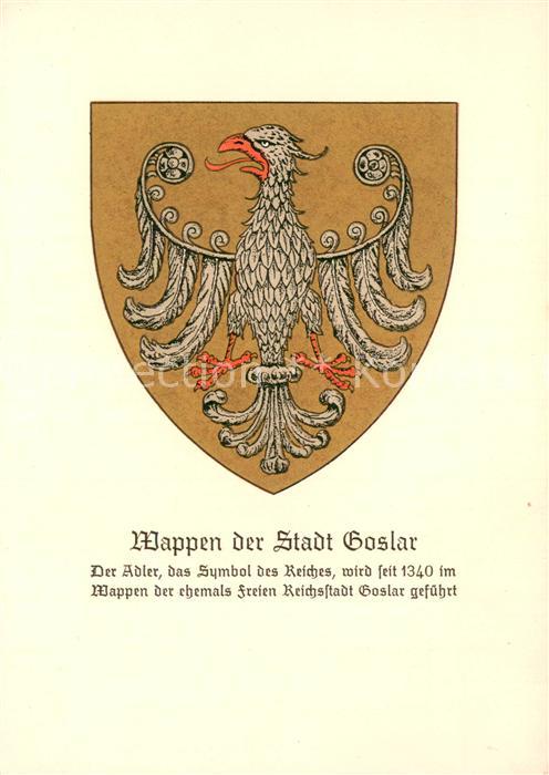 GOSLAR Harz Niedersachsen Wappen der Stadt
