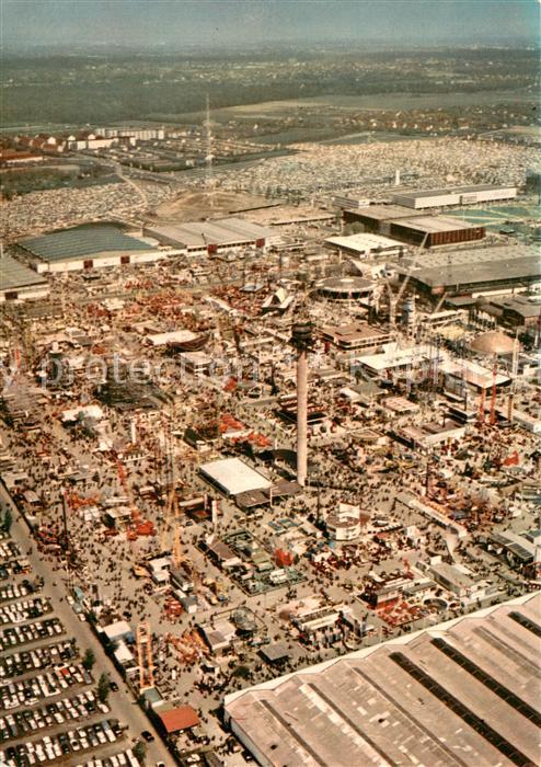 HANNOVER  CITY Hermes Turm Hannover Messe Fliegeraufnahme