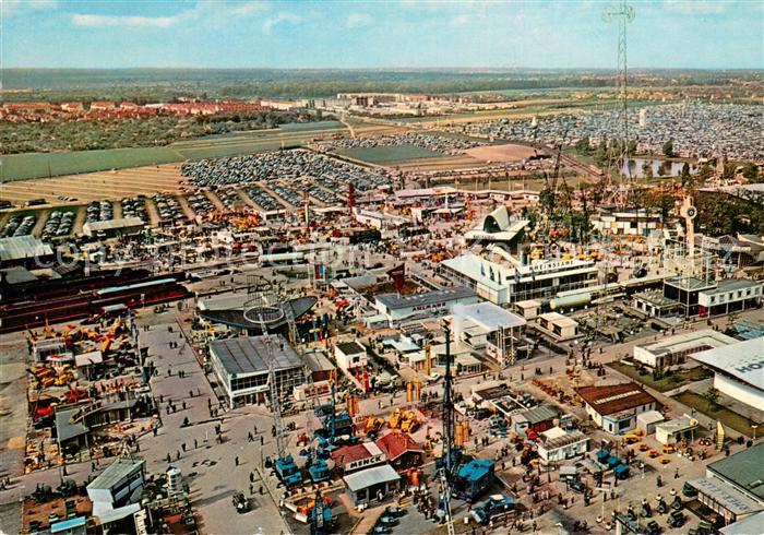 HANNOVER  CITY Messegelaende Fliegeraufnahme