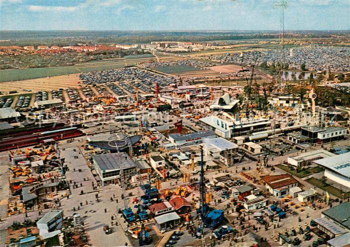 HANNOVER  CITY Messegelaende Fliegeraufnahme