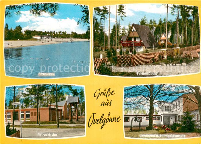 Ovelgoenne Strandbad Ferienhaeuser Petruskirche Landheim der Humboldtschule