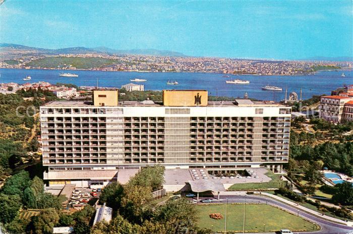 Istanbul Constantinopel TK The Hilton Hotel Fliegeraufnahme