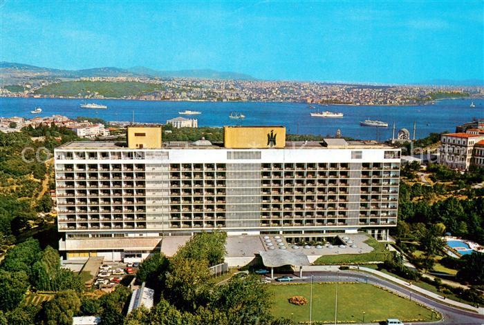 Istanbul Constantinopel TK The Hilton Hotel Fliegeraufnahme
