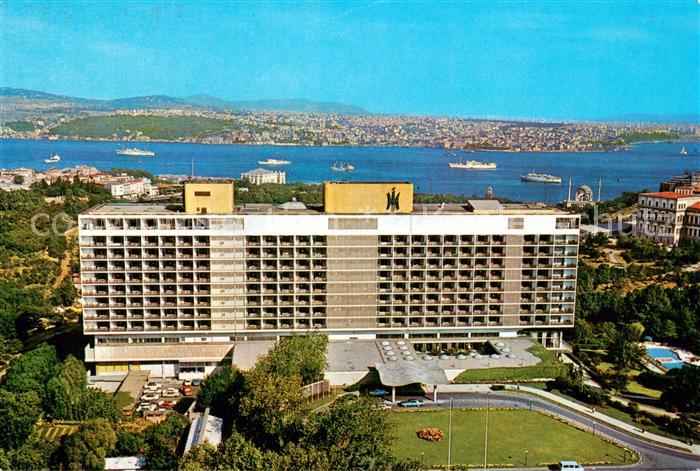 Istanbul Constantinopel TK The Hilton Hotel Fliegeraufnahme