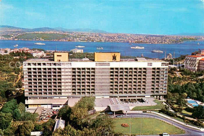 Istanbul Constantinopel TK The Hilton Hotel Fliegeraufnahme