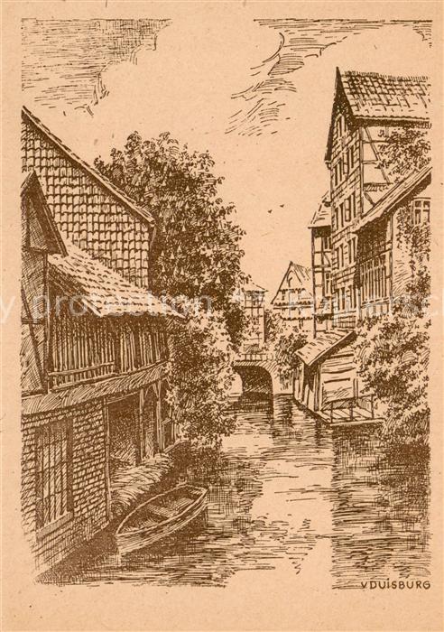 Alt Hildesheim Klein Venedig Zeichnung