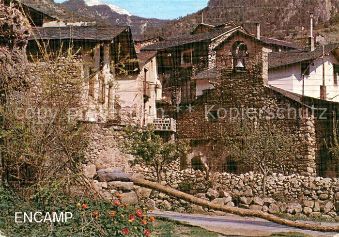 Encamp Andorra Reco tipic i Esglesia romanica de Sant Miquel