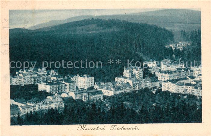 Marienbad Tschechien Boehmen Totalansicht