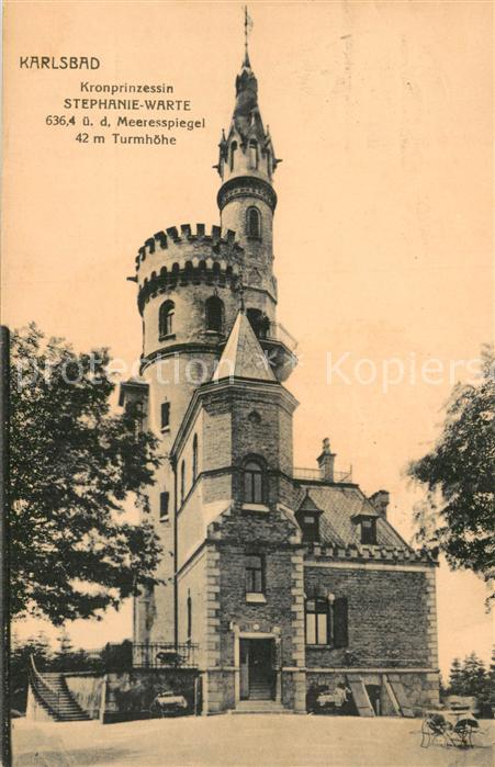 Karlsbad Eger Karlovy Vary Kronprinzessin Stephanie-Warte Turm