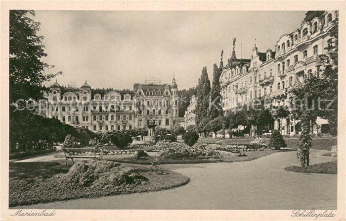 Marienbad Tschechien Boehmen Schillerplatz