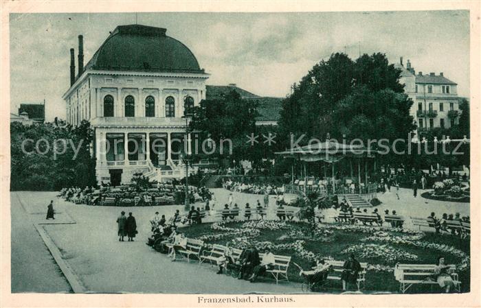 Franzensbad Boehmen Kurhaus m. Park