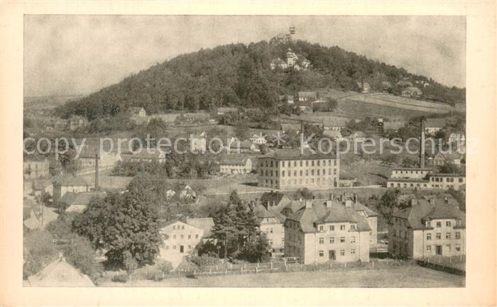 Warnsdorf  Varnsdorf Boehmen Totalansicht m. Burgsberg