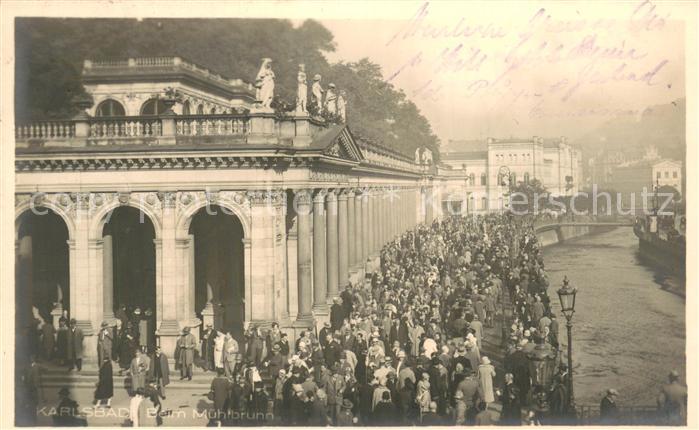 Karlsbad Eger Karlovy Vary Beim Muehlbrunn Passanten