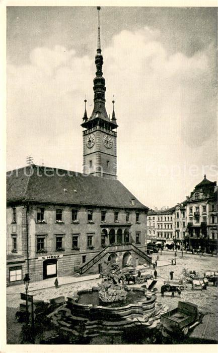 Olmuetz Olomouc CZ Rathaus m. d. Caesarbrunnen