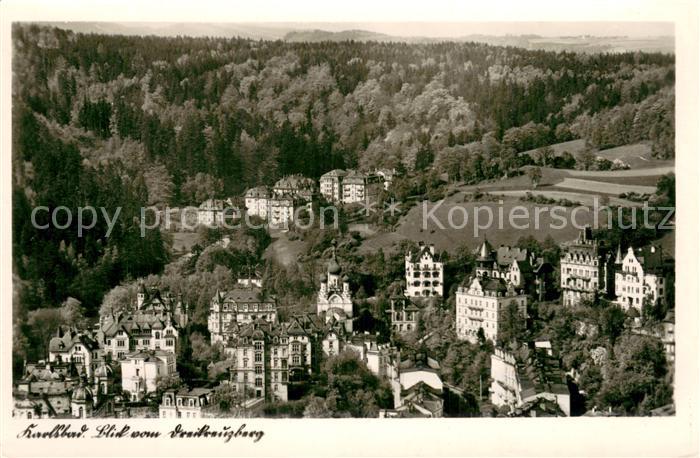 Karlsbad Eger Karlovy Vary Teilansicht