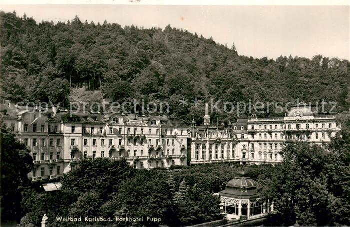 Karlsbad Eger Karlovy Vary Parkhotel Pupp Aussenansicht