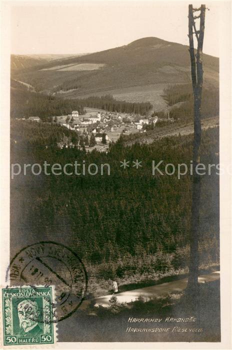 Harrachov Harrachsdorf CZ Gesamtansicht aus d. Ferne