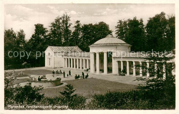 Marienbad Tschechien Boehmen Ferdinandsquelle Ursprung
