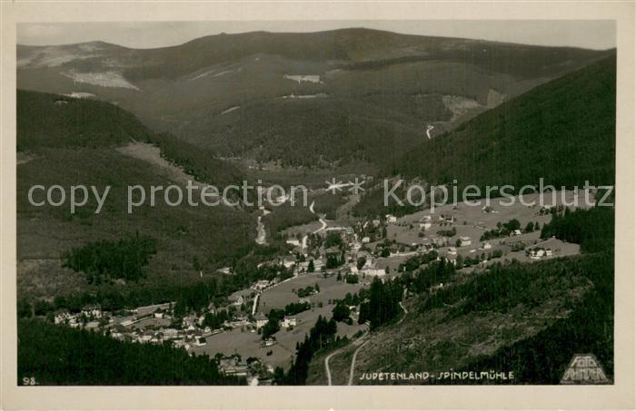 Spindelmuehle Riesengebirge Spindleruv Mlyn CZ Gesamtansicht Tal