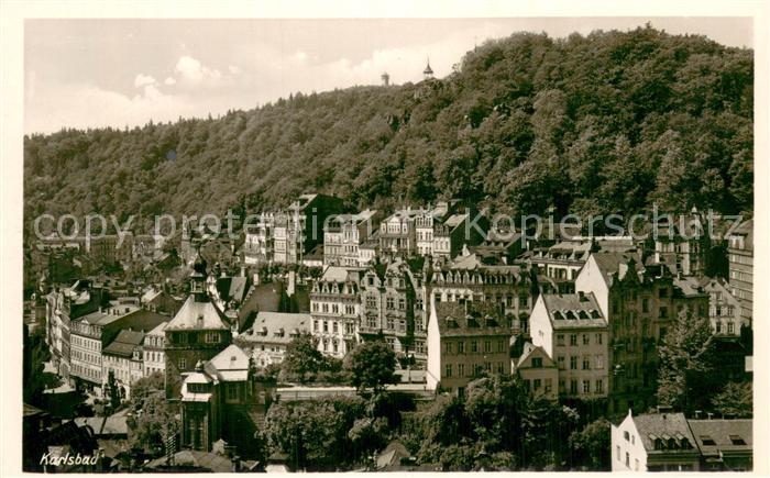 Karlsbad Eger Karlovy Vary Teilansicht