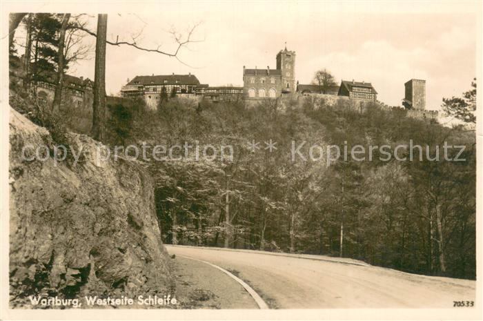 Wartburg Eisenach Westseite Schleife