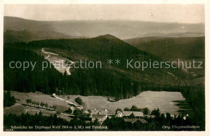 Schmuecke Gehlberg Thueringen Fliegeraufnahme