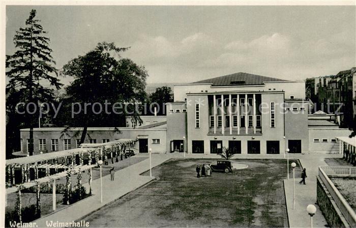 Weimar Thueringen Weimarhalle Aussenansicht