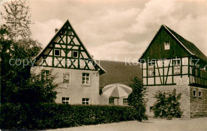 Bad Koestritz HOG-Frosch Alte Dorfschaenke Fachwerkhaeuser