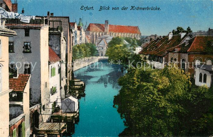ERFURT CITY Blick v. d. Kraemerbruecke
