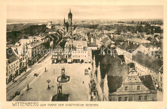 Wittenberg  Lutherstadt Marktplatz v. d. Stadtkirche aus