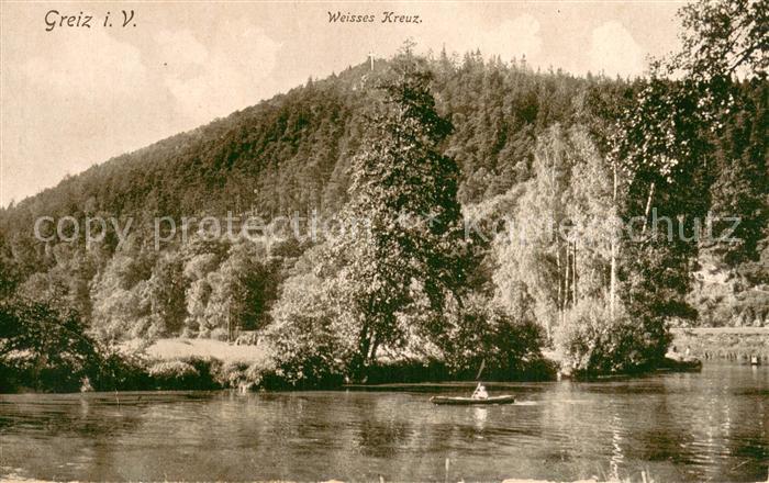 Greiz Thueringen Weisses Kreuz