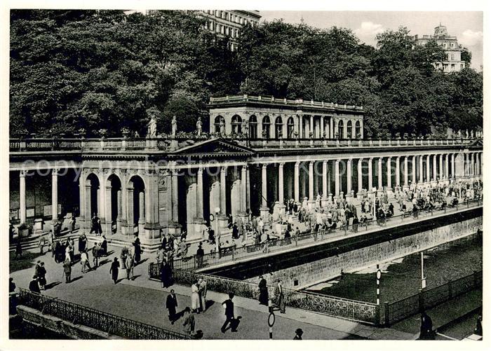 Karlsbad Eger Karlovy Vary Muehlbrunnen Kolonade