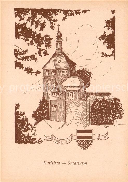 Karlsbad Eger Karlovy Vary Stadtturm