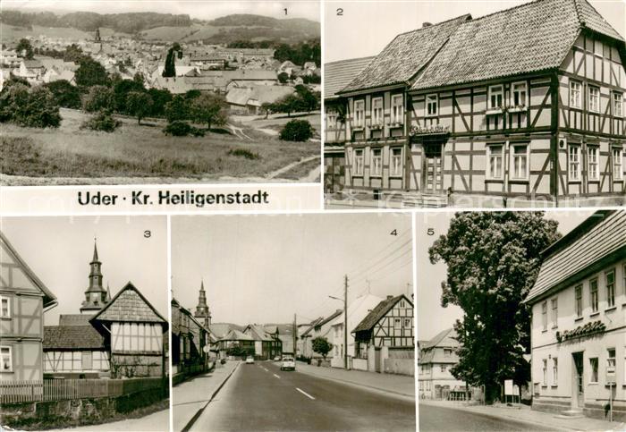 Uder HO-Gaststaette Riedelsburg - Eulenburg - Strasse d. Einheit - Fachwerkhaeus
