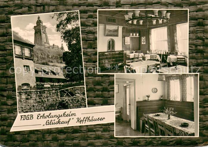 Kyffhaeuser FDGB-Erholungsheim Glueckauf Teilansichten