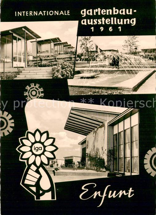 ERFURT  CITY internationale Gartenbausausstellung Teilansichten