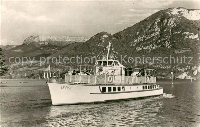 Dampfer Binnenschifffahrt Annecy Arrivee du FIER Le Parmelon