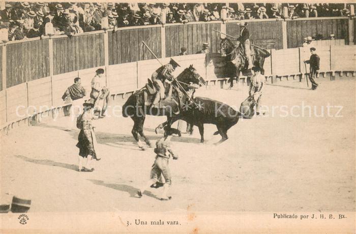 Stierkampf Corrida de Toros Bullfight Una mala vara