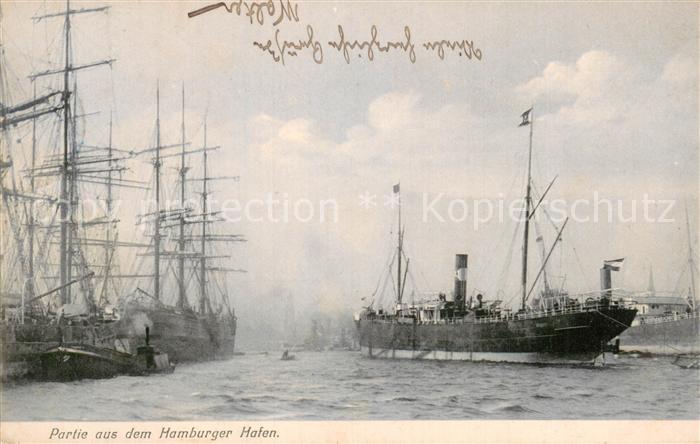 Dampfer Oceanliner Partie aus dem Hamburger Hafen