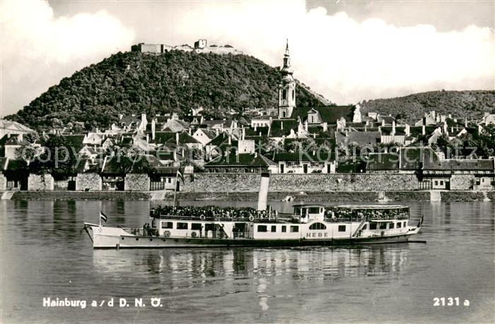 Dampfer Seitenrad Hainburg a d D.N.oe.