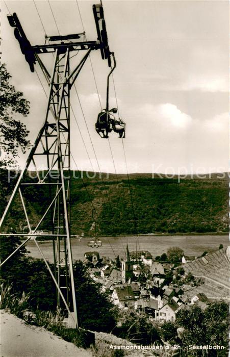 Sessellift Chairlift Telesiege Assmannshausen a. Rh.